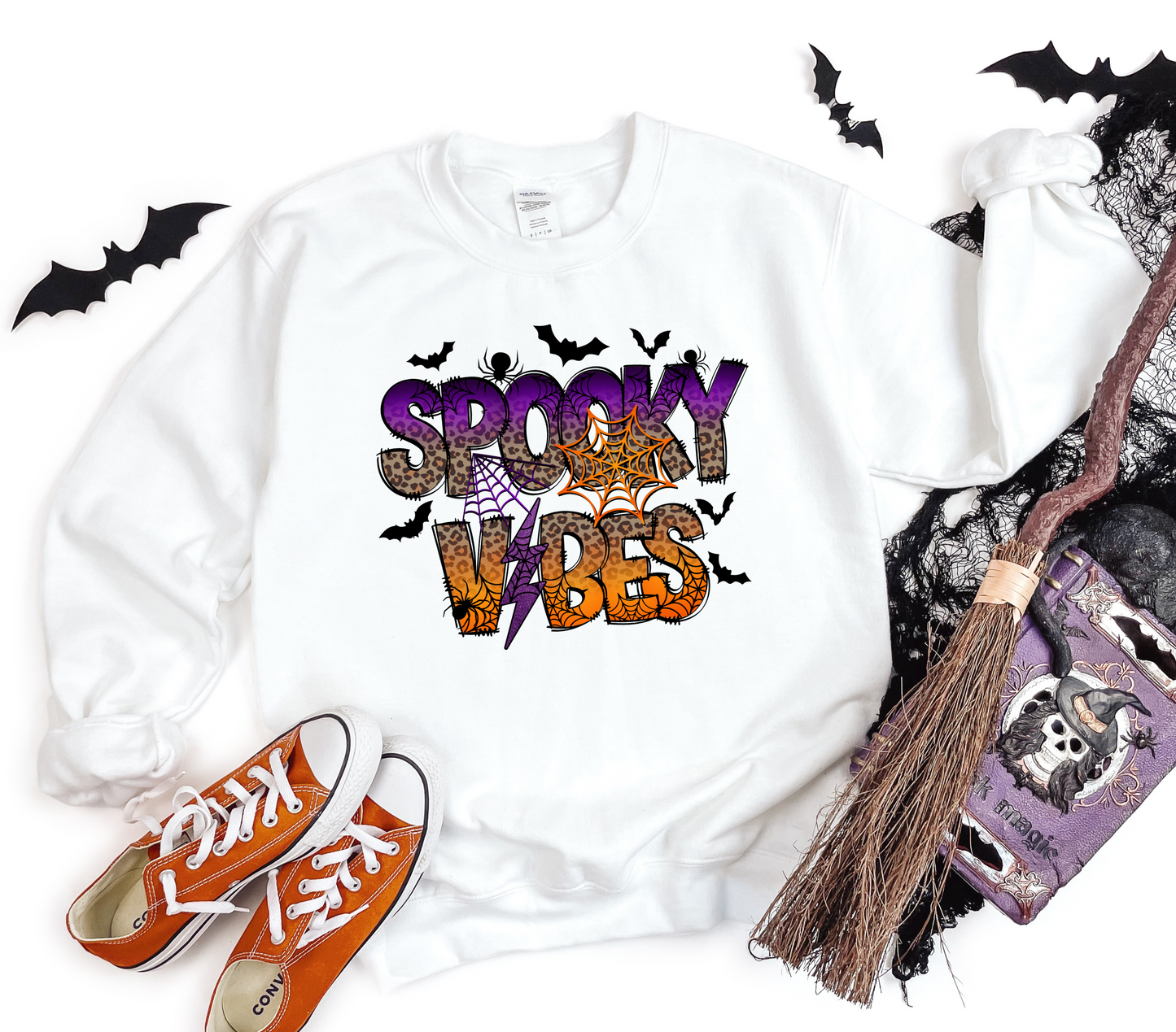 Spooky Vibes Kids Sweatshirt