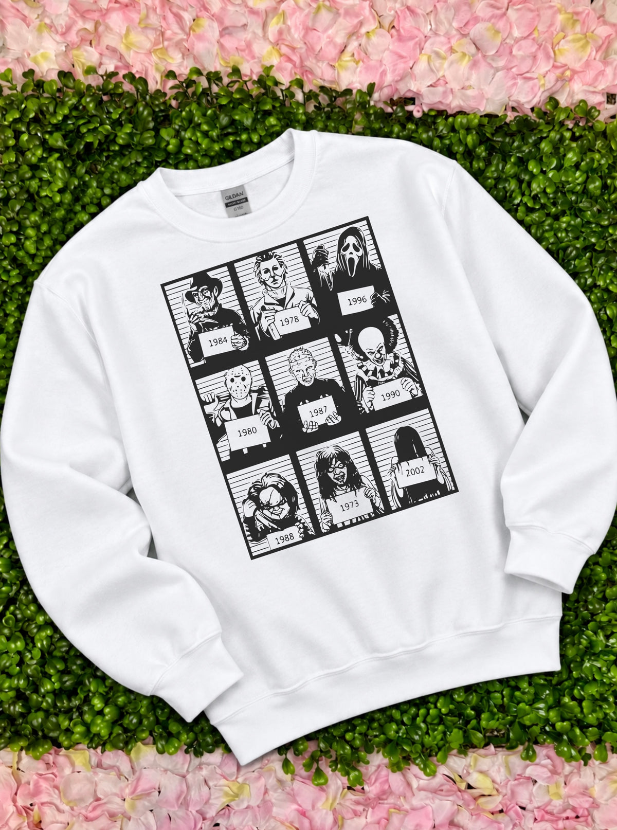 Horror Movie Mugshots Sweatshirt