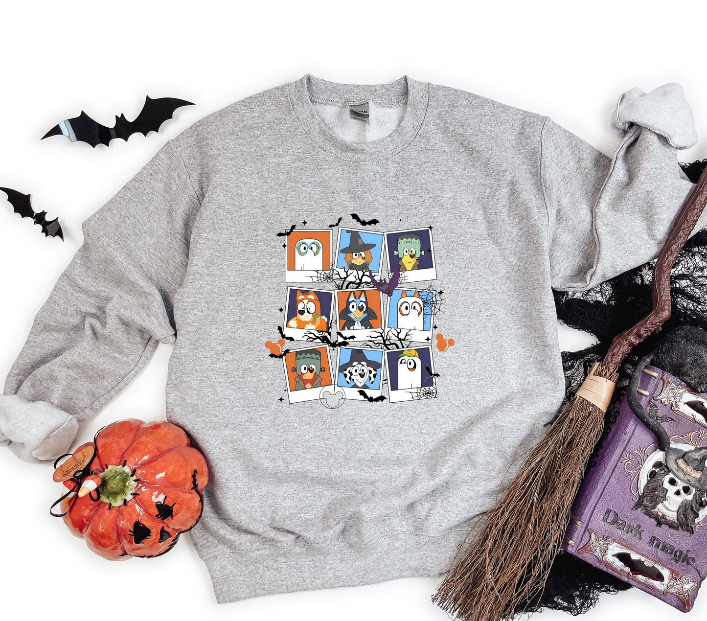 Bluey Halloween Pictures Kids Sweatshirt