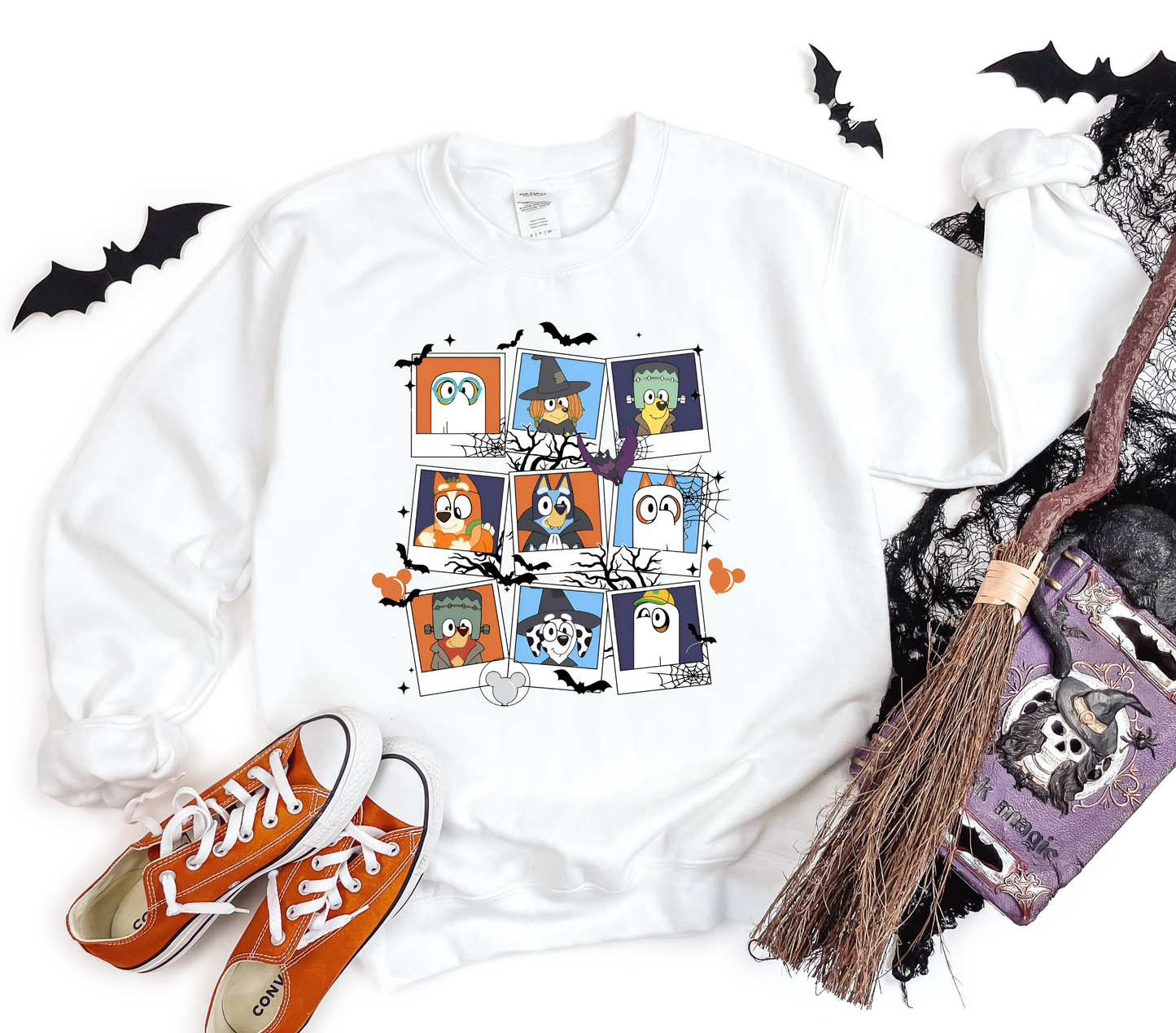Bluey Halloween Pictures Kids Sweatshirt