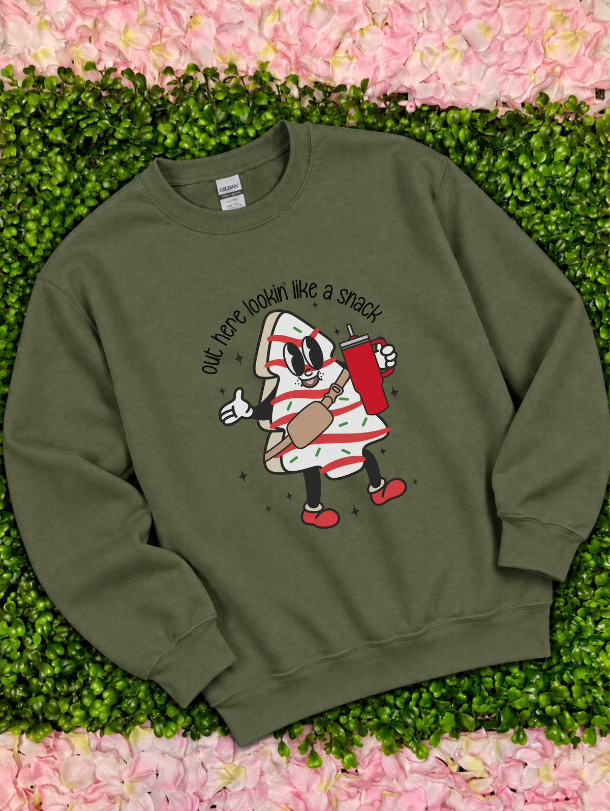 Looking Like A Snack- Christmas Tree Sweatshirt