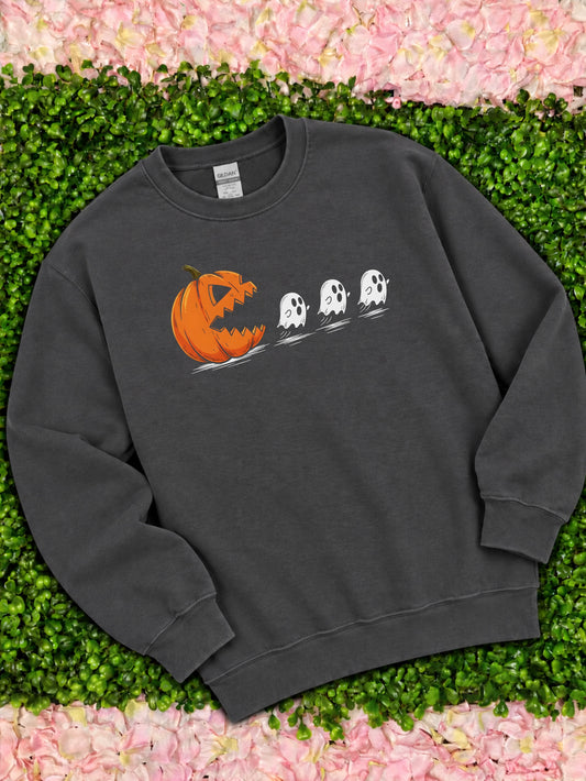 Pumpkin Pac-Man Sweatshirt
