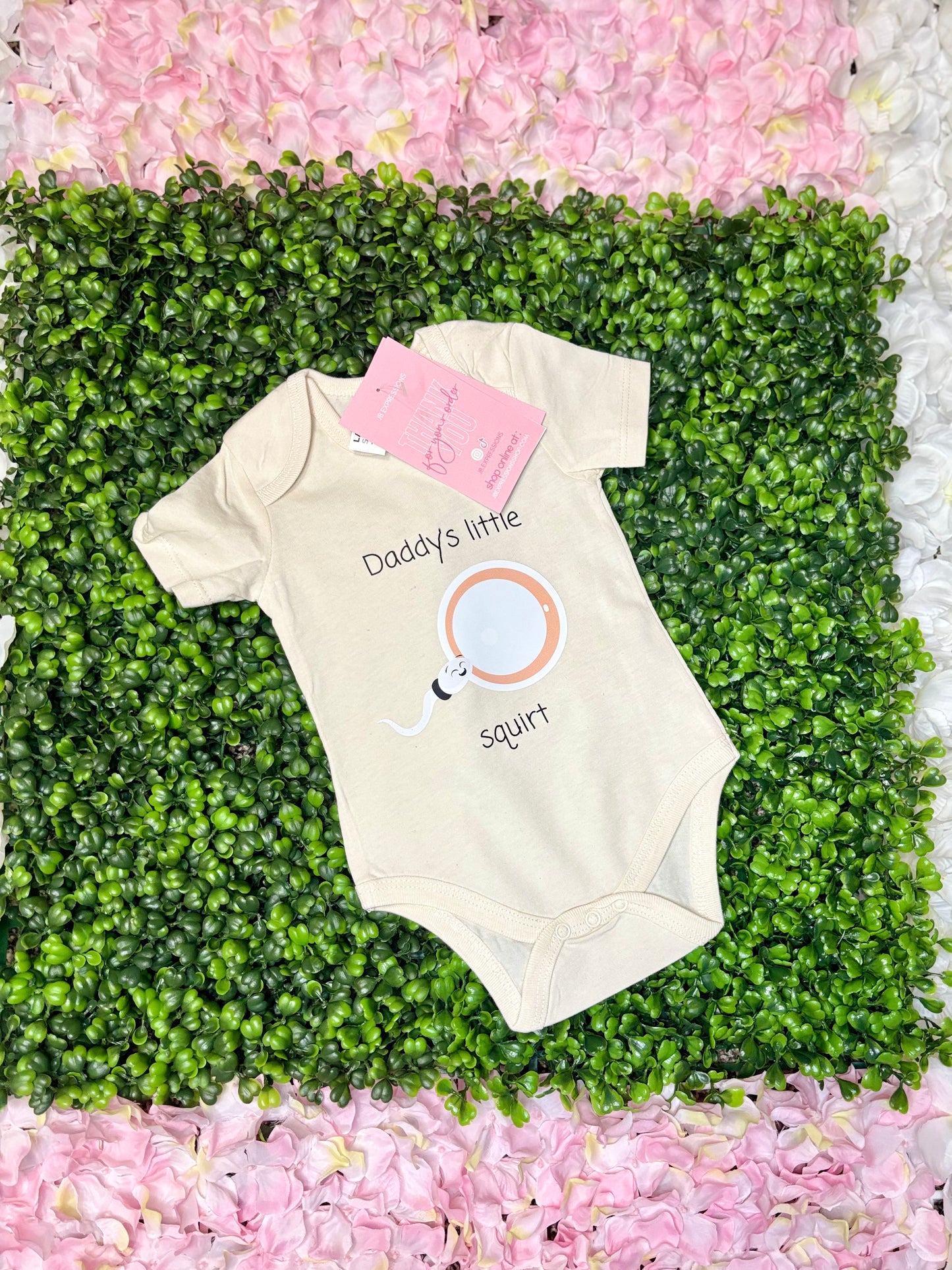 Daddy’s Little Squirt Baby Onesie