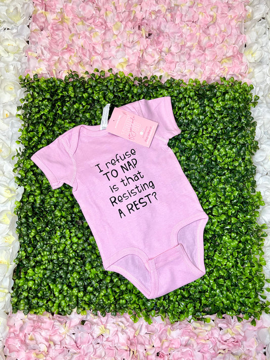 Resisting A Rest Baby Onesie